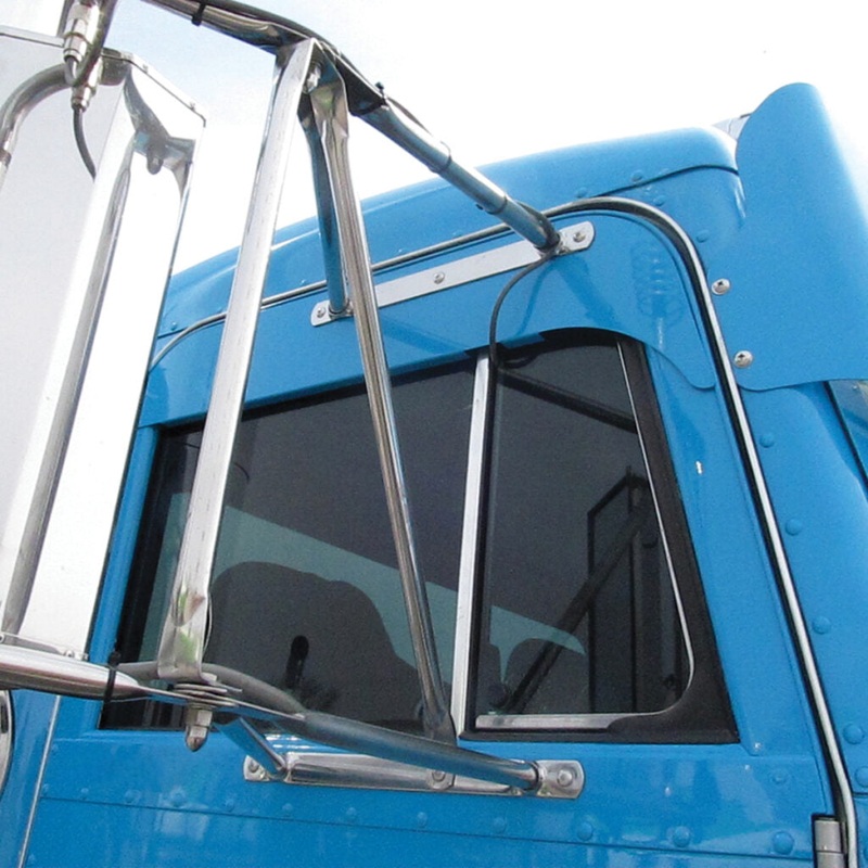 Peterbilt 5 Flange Chop TopWindow – Door Mounted Mirror – Paintable #tp-1457