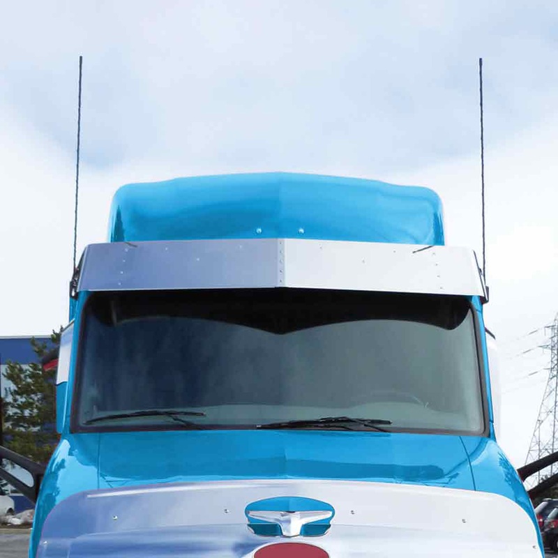 TSUN-P27 15 Peterbilt 579 Ultra Cab Sunvisor with 5 Slotted Light Holes
