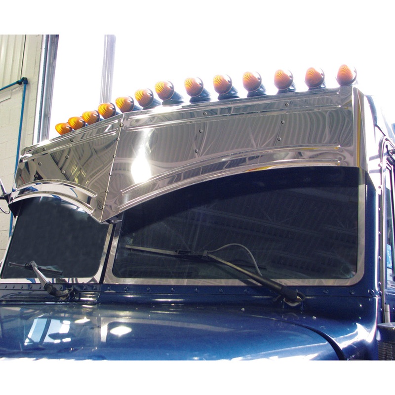 TSUN-P7 15 1/2 SS Batman Style Pet. 379 4 Bead Visor (1 Piece) TSUN-P7