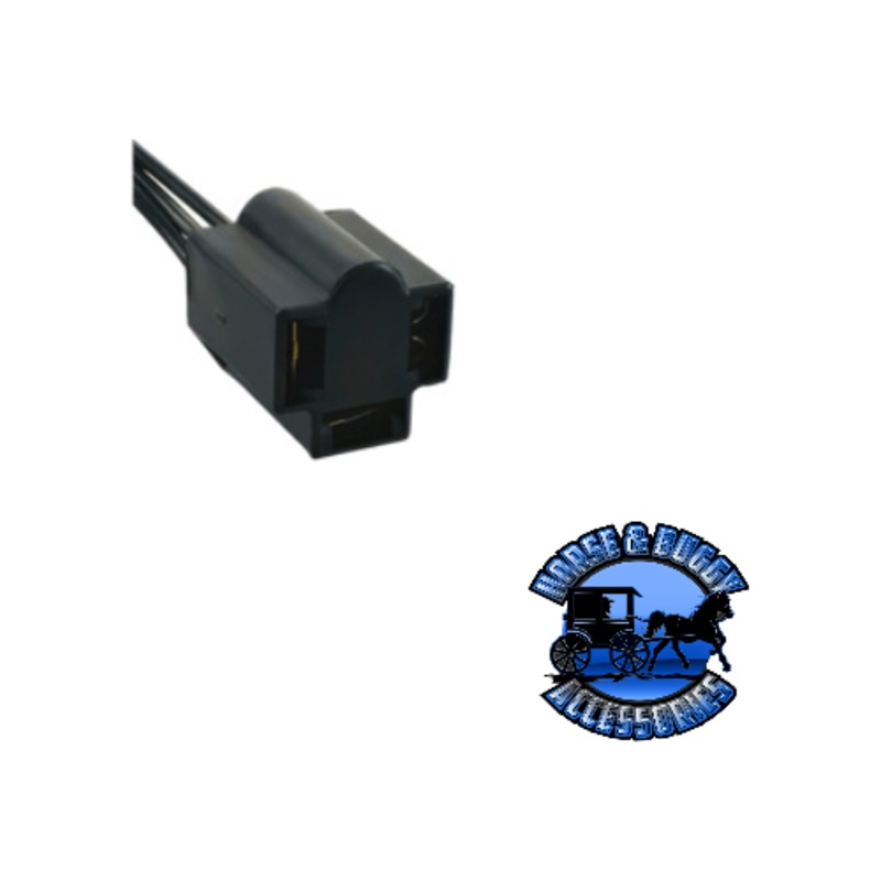 UP-98329 3-Wire Universal Sealed Beam Connector for Three Terminal Sealed Beam Headlights or Flashers, 1 Pc.