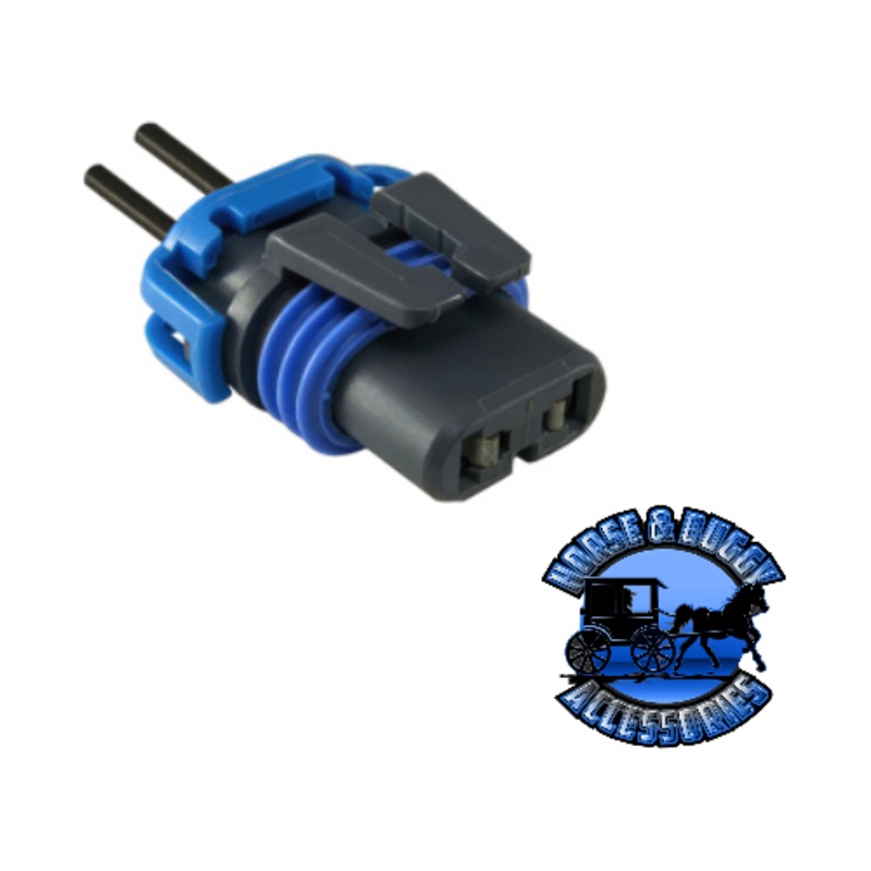 UP-98341 2-Wire Universal Halogen Low Beam Headlight Connector (Metri-Pack 280 Series),1 Pc.