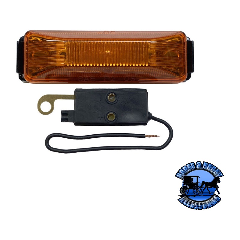 161KA 4X1.25 Amber LED Marker/ Clearance, P2, Rectangular, Kit