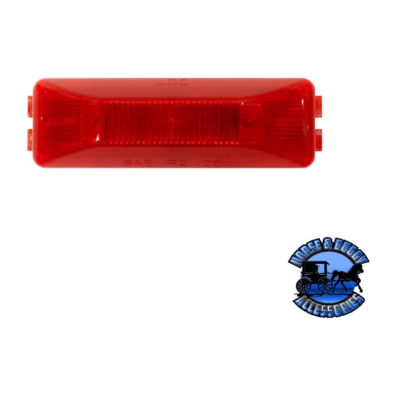 161R 4X1.25 Red LED Marker/ Clearance, P2, Rectangular