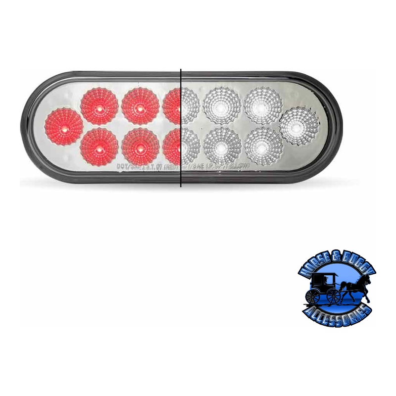 6 Oval Trux Dual Revolution LEDs (Choose Color)