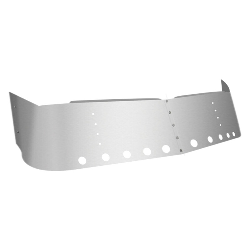 TSUN-F22 16 Freightliner Columbia & Century Class Mid Roof Sunvisor with 10 X 2 Light Holes (2004-)