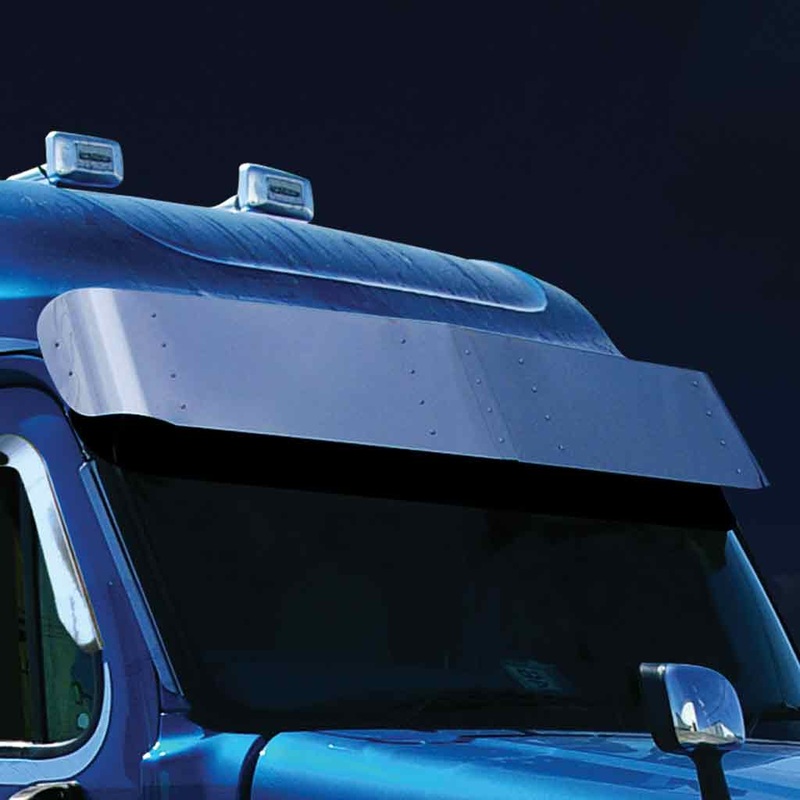 TSUN-F25 15 1/2 Cascadia Raised & Mid Roof Sunvisor (2008-2013)