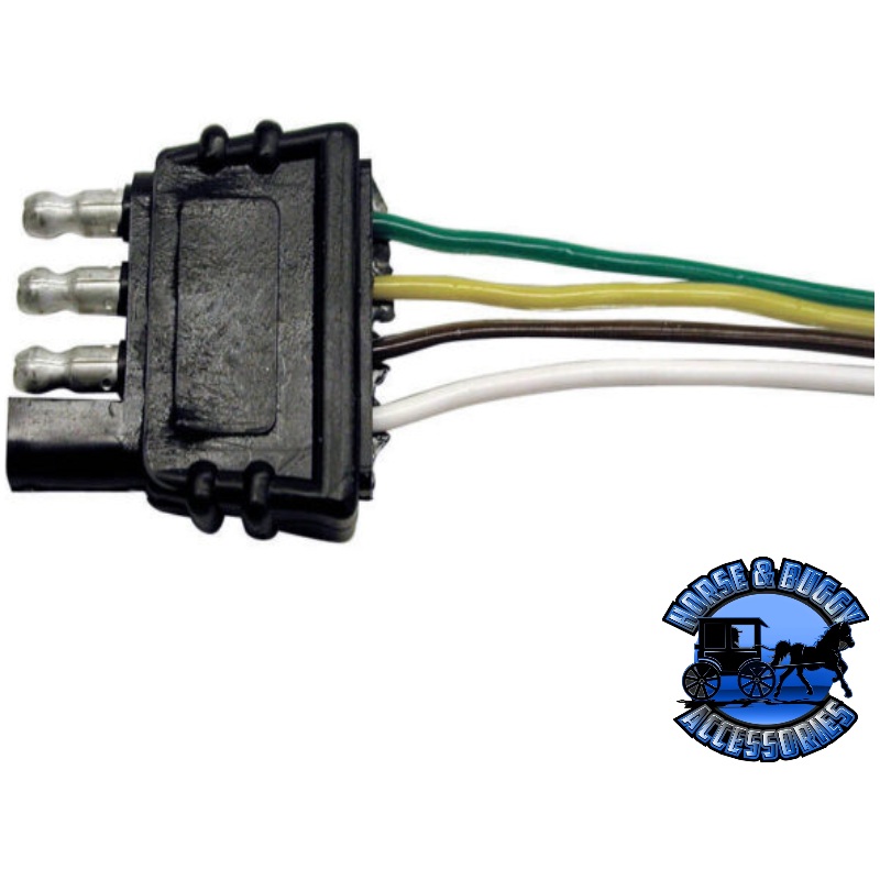 V5400A Connector, Trailer, 4-Way, 12 Lead Wires