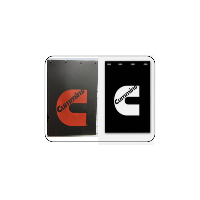 3/8” RUBBER MUDFLAP CUMMINS LOGO (Choose Color) (24” X 30”)