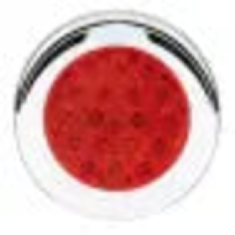 4 FLEET RED/RED 18 LED FLANGE MT. W/VISOR BEZEL, 3PRONG