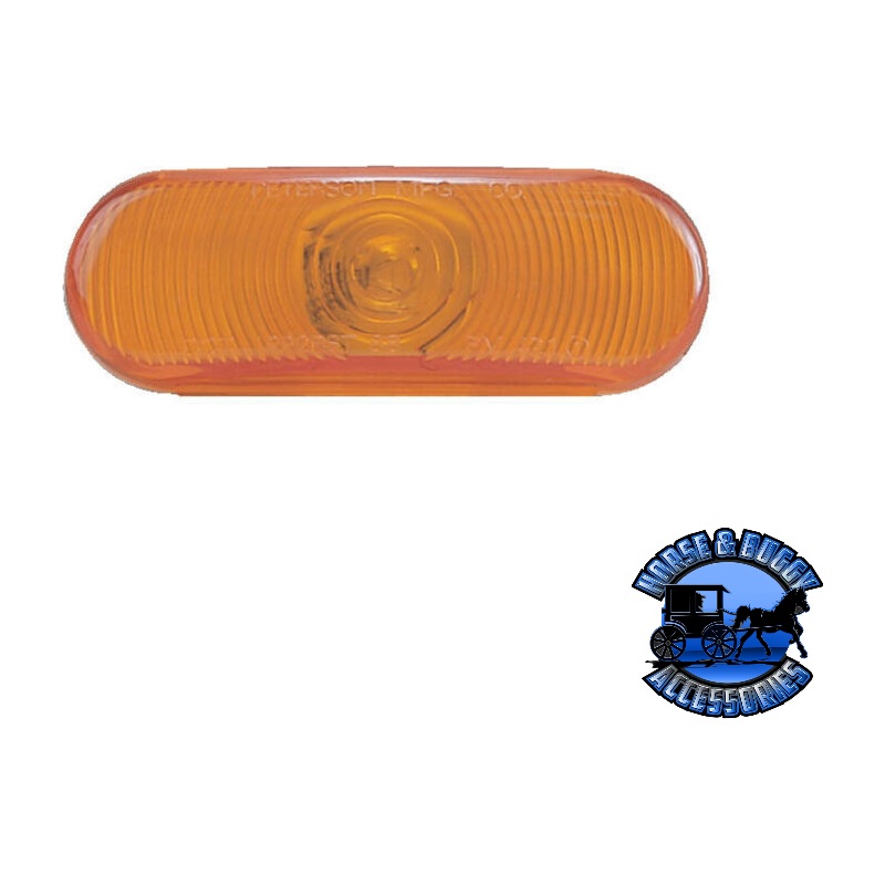 421A 6.5×2.25 Amber Incandescent Turn Signal, Oval