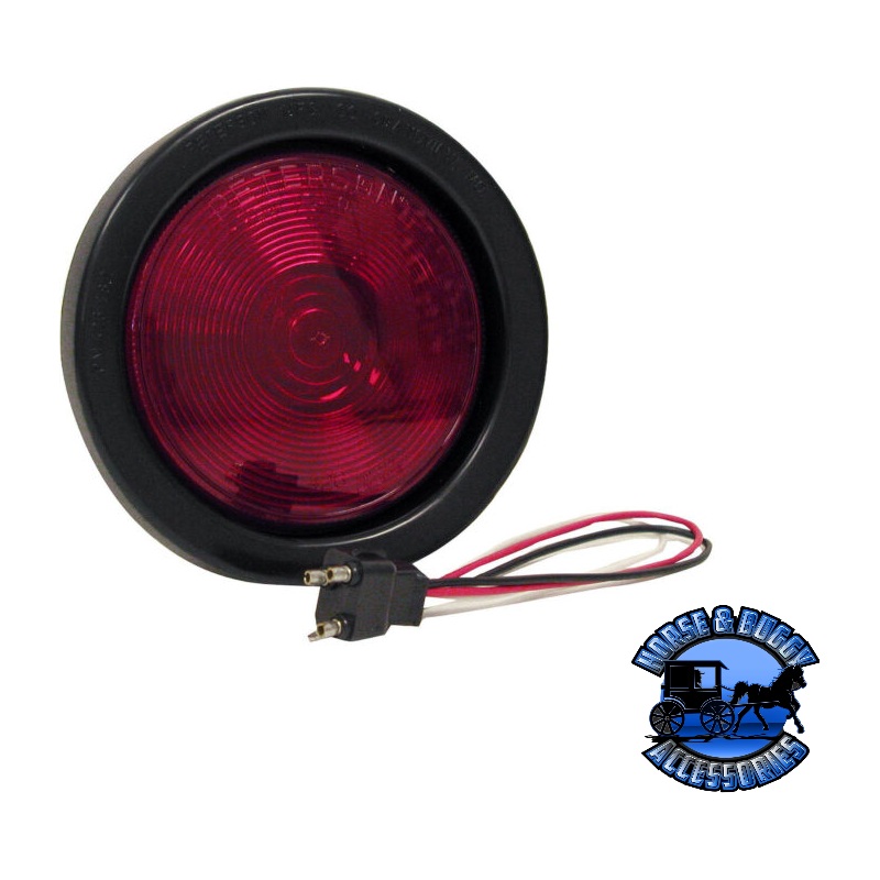 426KR 4 Red Incandescent Stop/Turn/Tail, Round, Long-Life, Kit