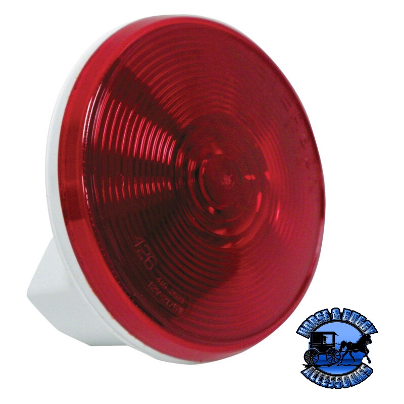 426R 4 Red Incandescent Stop/Turn/Tail, Round, Long-Life