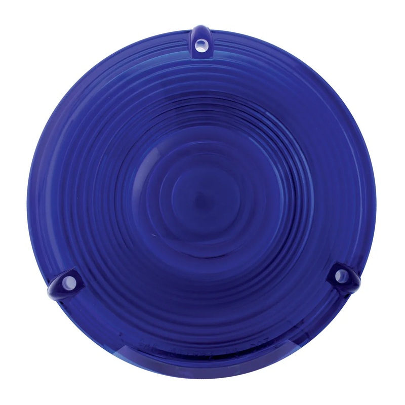 BLUE PLASTIC LENS FOR 4 COMBINATION LIGHT