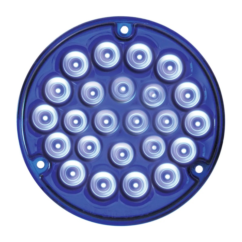 4 PEARL BLUE/BLUE 24 LED LIGHT W/ #1156 SOCKET BASE