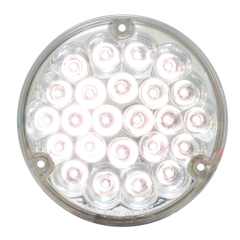 4 PEARL WHITE/CLEAR 24 LED LIGHT W/ #1156 SOCKET BASE