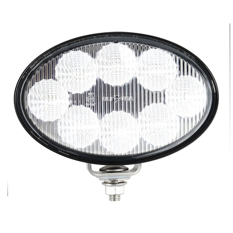 6 OVAL HEAVY DUTY 8 LED FLOOD WORK LIGHT W/ PLUG, 12~36V
