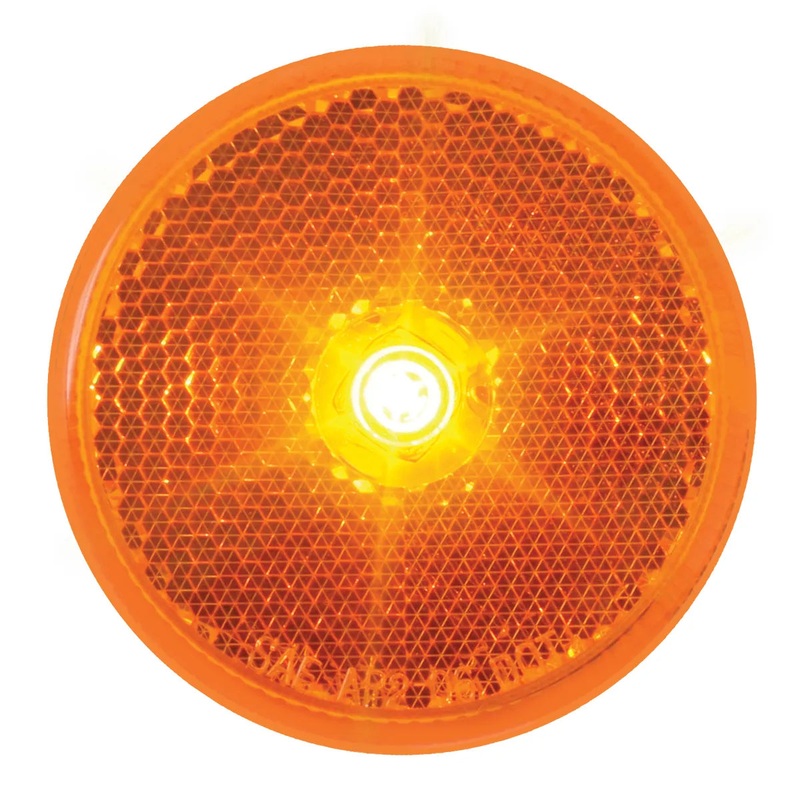 76425 2.5 AMBER 1 LED MARKER LIGHT W/GROMMET & PIGTAIL