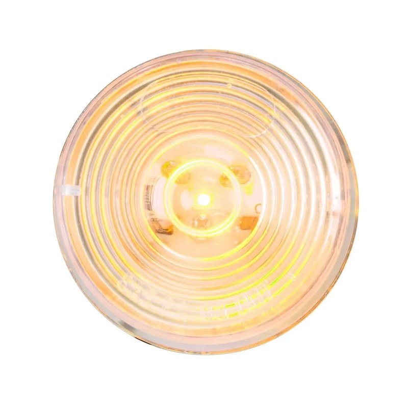 76431 2 AMBER/CLEAR 1 LED MARKER SEALED LIGHT