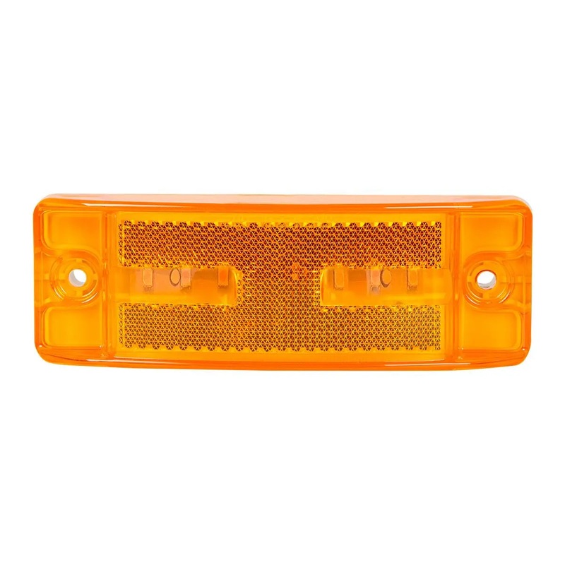 78283 TURTLE STYLE AMBER 6 LED MARKER LIGHT, REFLECTOR LENS