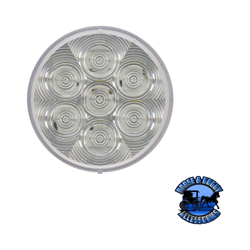 826C-7 4 White LED Back-Up Light, Round, Grommet-Mount