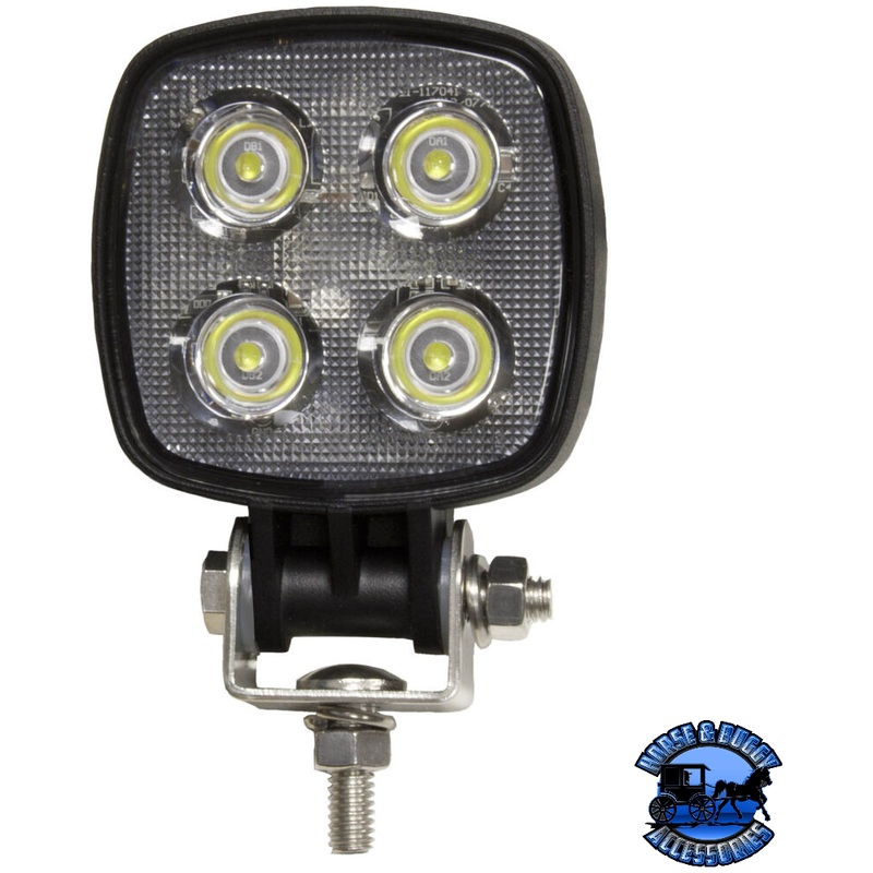 913-MV 3×3 White, multi-volt LED Work Light, Square, Pedestal-Mount, 900 Lumen