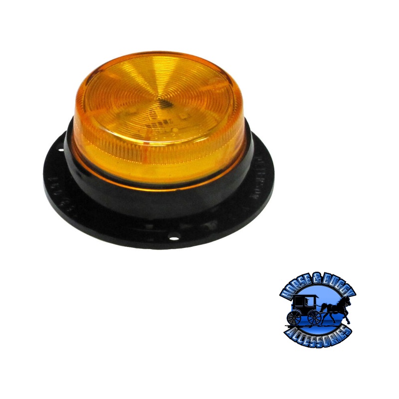 M192SA 2.5 Amber LED Marker/ Clearance, P2, Round, AMP, w/ Side Marker Flange, bulk pack
