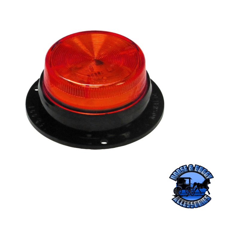 M192SR 2.5 Red LED Marker/ Clearance, P2, Round, AMP, w/ Side Marker Flange, Bulk Pack