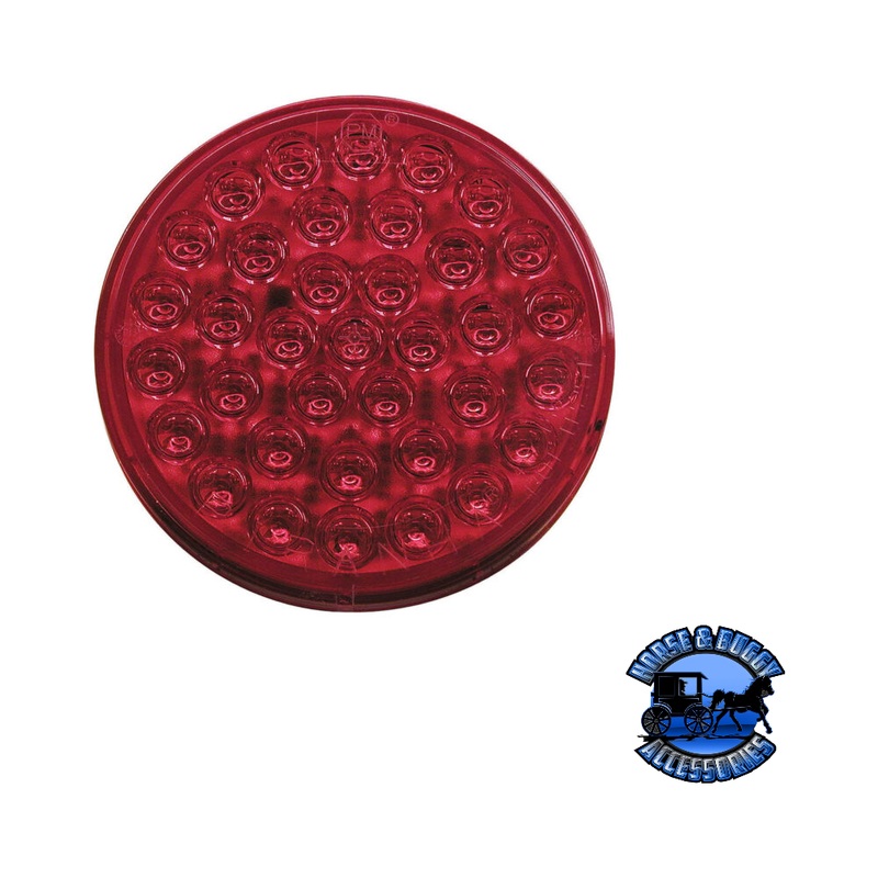 M817R-36 4 Red LED Stop/Turn/Tail, Round, AMP, Grommet-Mount, Bulk Pack