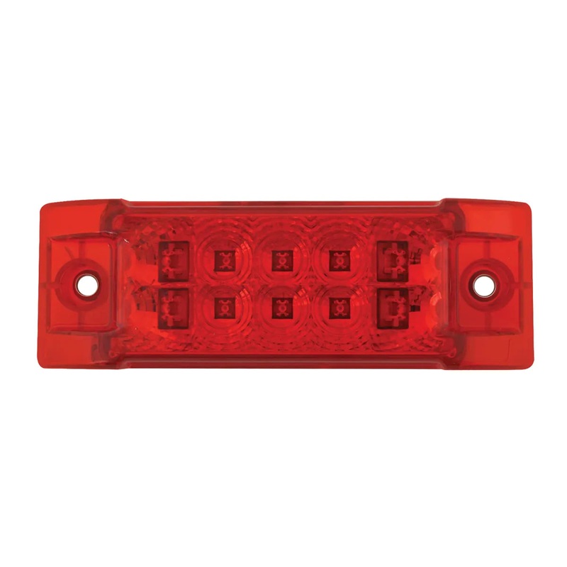 76212 Rectangular Wide Angle Spyder LED Marker & Turn Light (RED/RED) #76212