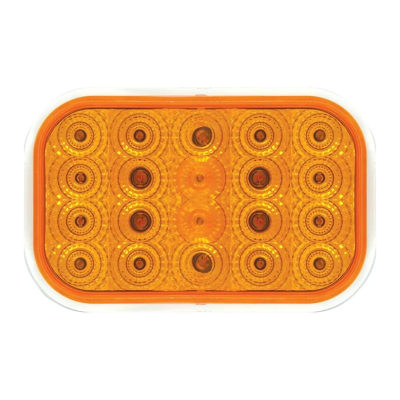 77010BP Rectangular Spyder LED Light (AMBER/AMBER) #77010BP
