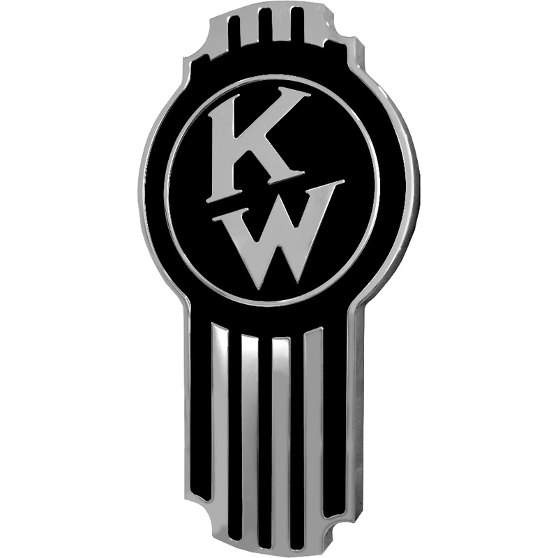 CK-EEMKWOT-6090 Kenworth Emblem Engraved Old Style – Black/Chrome 190