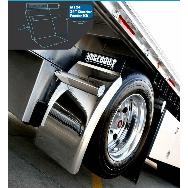 CP MATERIAL hogebuilt 34 430 stainless steel quarter fender kit pair #CP-m134