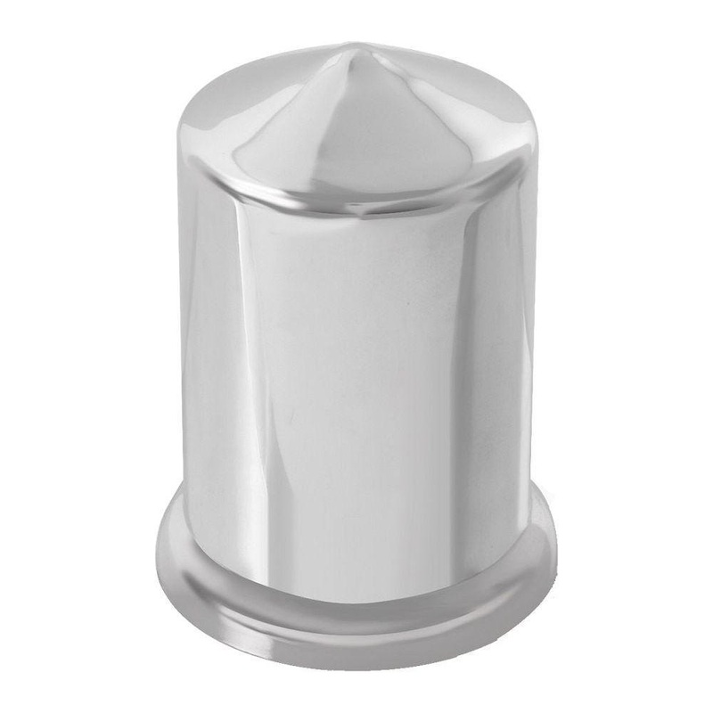 CR. PLASTIC POINTED NUT COVER W/ FLANGE, 1.5X2-15/16