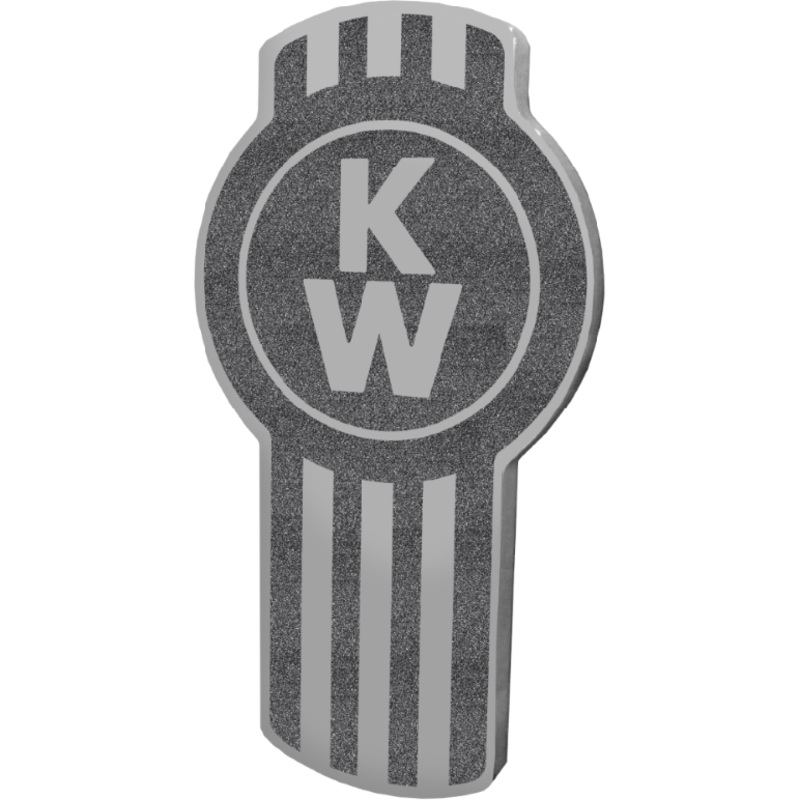 KENWORTH EMBLEM BLACK METALLIC 195