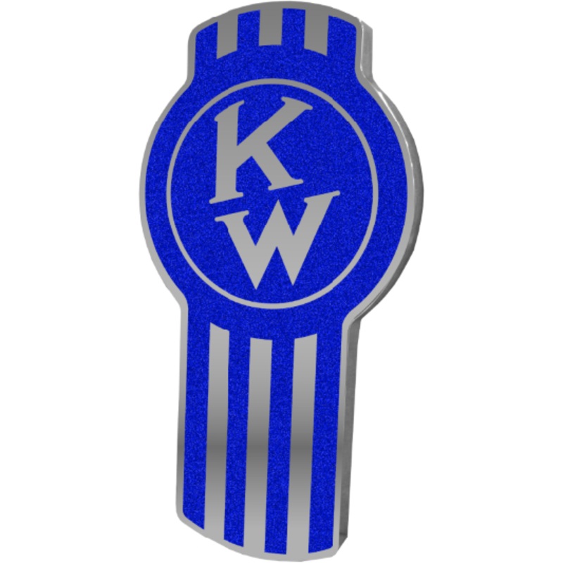 KENWORTH EMBLEM OLD STYLE BLUE 647