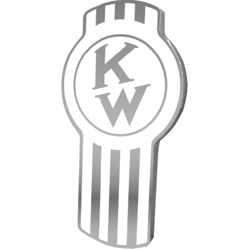 KENWORTH EMBLEM OLD STYLE WHITE 108