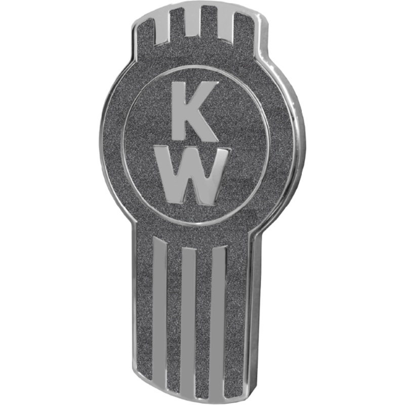 KENWORTH ENGRAVED EMBLEM BLACK METALLIC 195