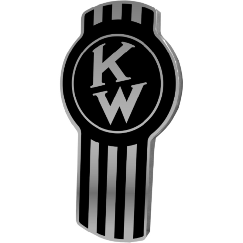 KENWORTH OLD STYLE EMBLEM CHROME/BLACK