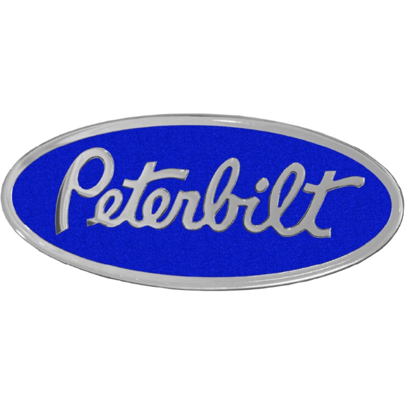 PETERBILT ENGRAVED EMBLEM OVAL BLUE 647