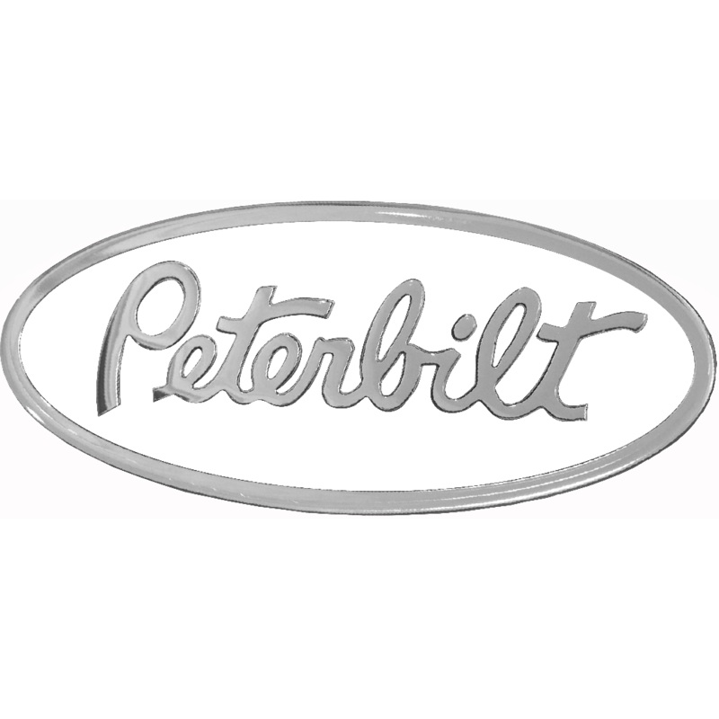 PETERBILT WHITE OVAL EMBLEM 108