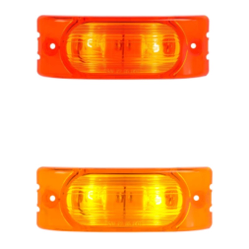Oblong Rectangular Two-Bulb Marker Light (choose light)