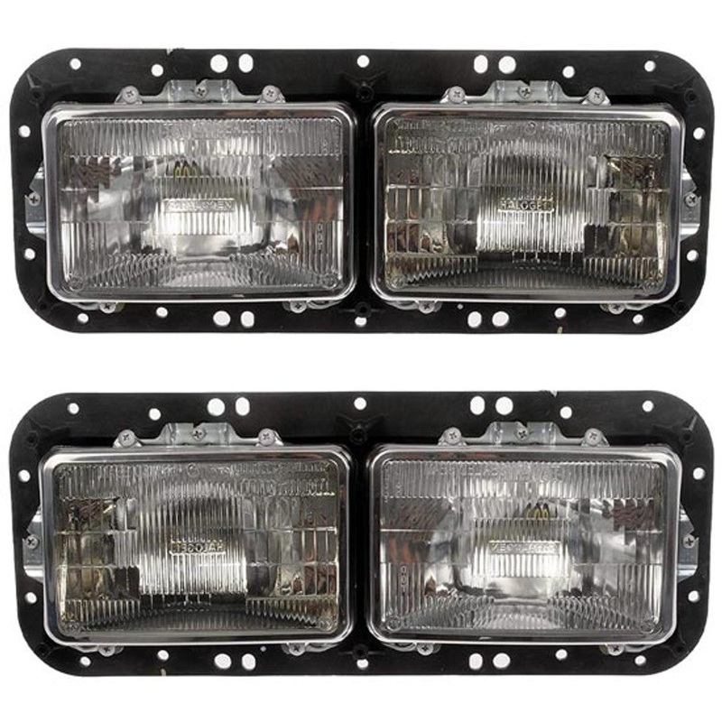 29-1606005TK  TPHD Dual Square Headlight Assembly Replaces K256-880-2 For Freightliner Classic, Kenworth T800, W900
