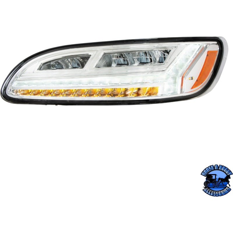 6 LED HEADLIGHT FOR PETERBILT 386 (2006-2016) & 387 (2000-2011) (Choose Color) (Choose Side)