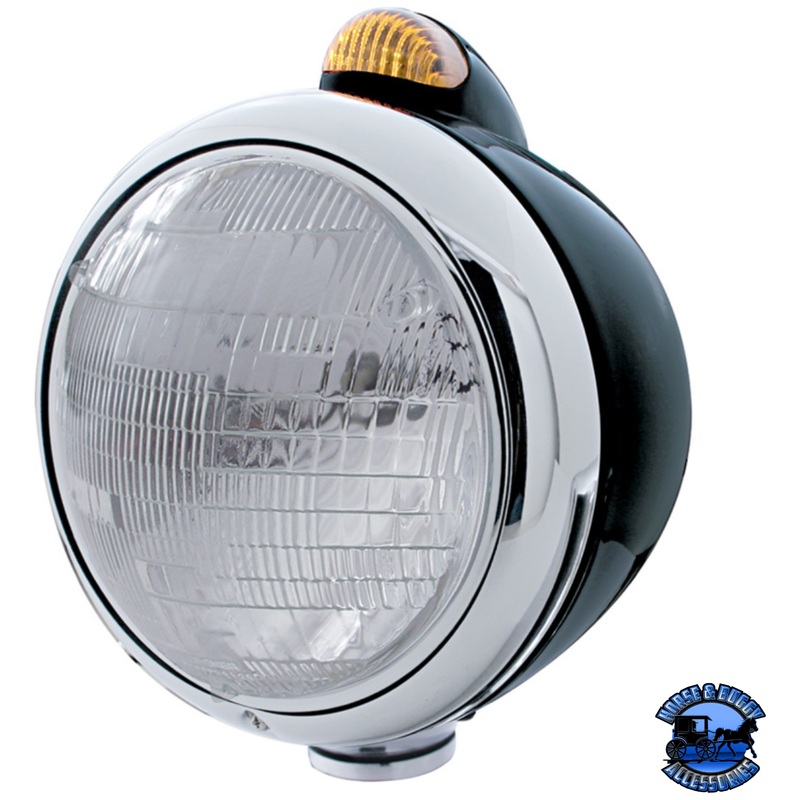 BLACK GUIDE 682-C HEADLIGHT 6014 & DUAL MODE LED SIGNAL (Choose Color)