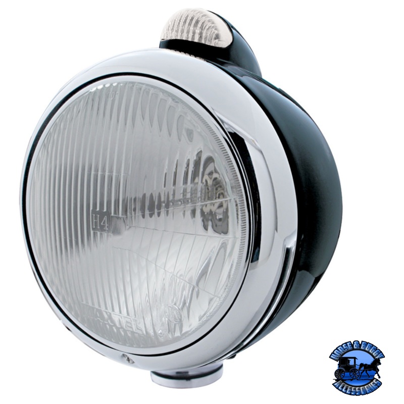 BLACK GUIDE 682-C HEADLIGHT H4 & DUAL MODE LED SIGNAL (Choose Color)