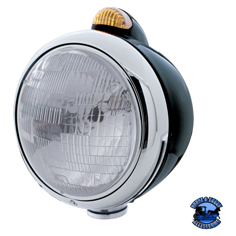 BLACK GUIDE 682-C HEADLIGHT H6024 & DUAL MODE LED SIGNAL (Choose Color)