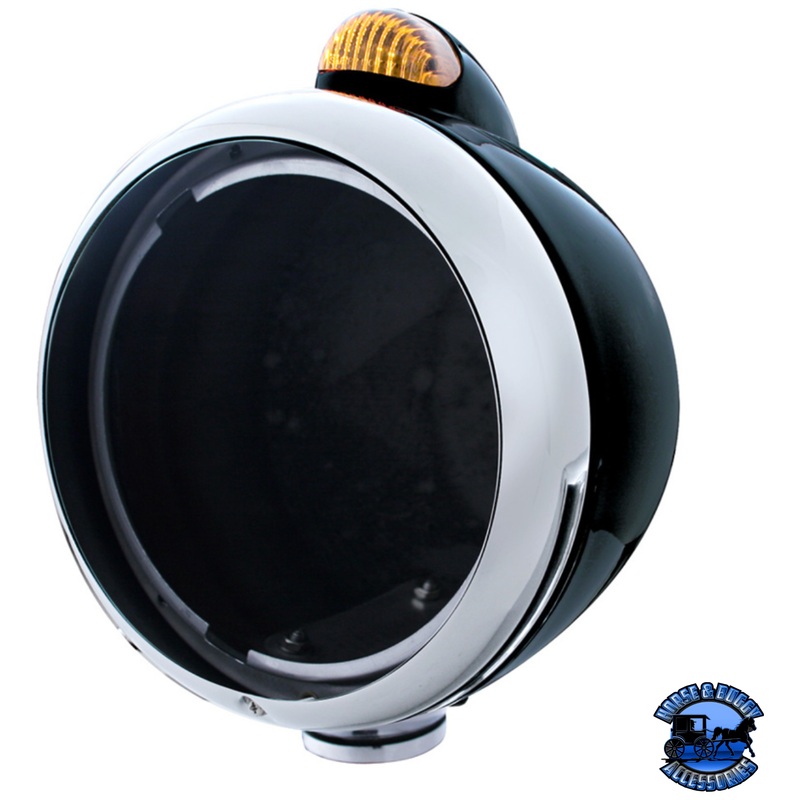 BLACK GUIDE 682-C HEADLIGHT NO BULB WITH LED SIGNAL (Choose Mode) (Choose Color)