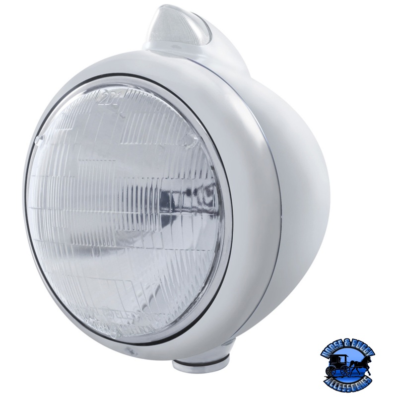 CHROME GUIDE 682-C HEADLIGHT 6014 & ORIGINAL STYLE LED SIGNAL (Choose Color)