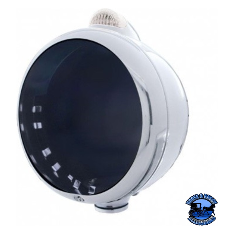 CHROME GUIDE 682-C HEADLIGHT NO BULB WITH LED SIGNAL (Choose Mode) (Choose Color)