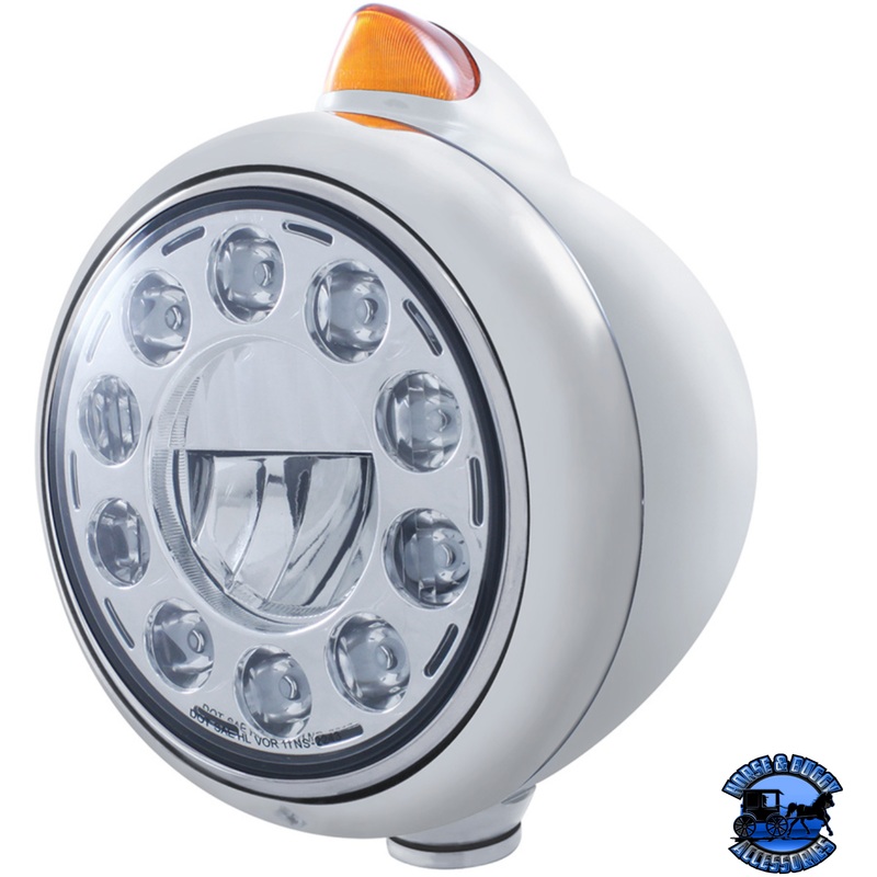 GUIDE STYLE 682-C HEADLIGHT 11 LED BULB & ORIGINAL STYLE LED SIGNAL (Choose Color) (Choose Lens)